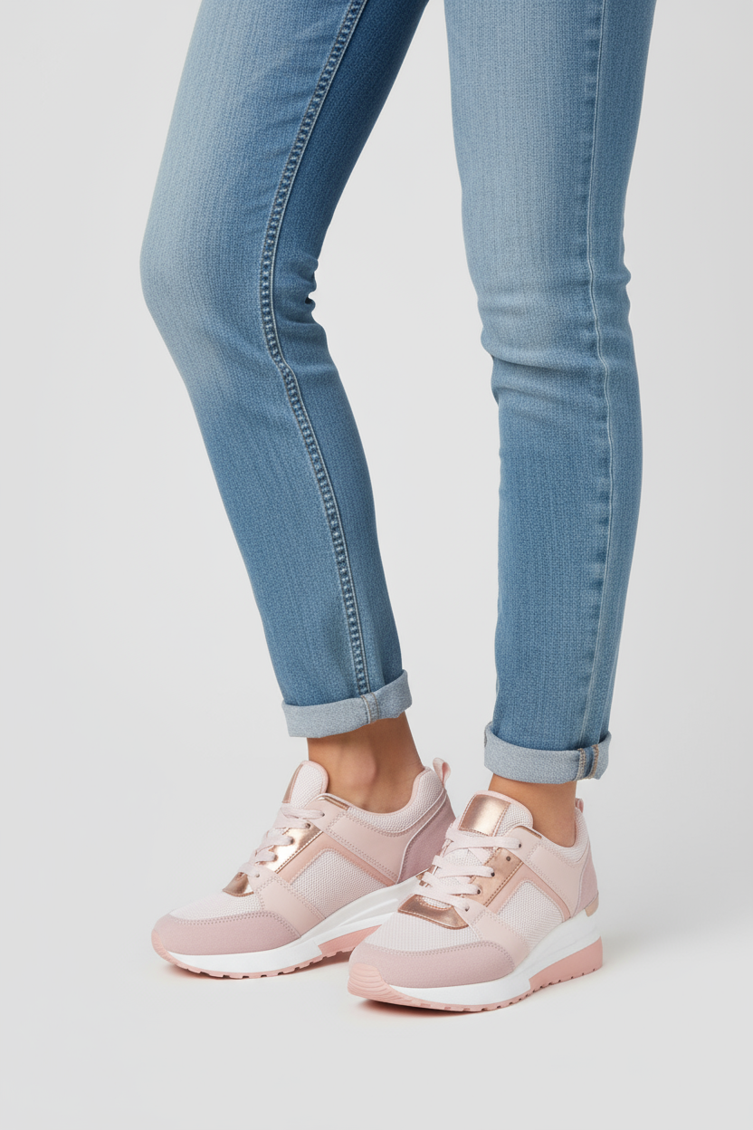Dames Sneakers | Orthopedisch Verhoogde Zool - Roze 2.0