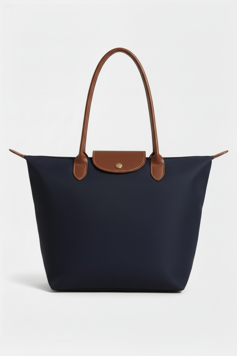 Handtas Dames | Ruim Model met Meerdere Vakken - Marineblauw 1.0