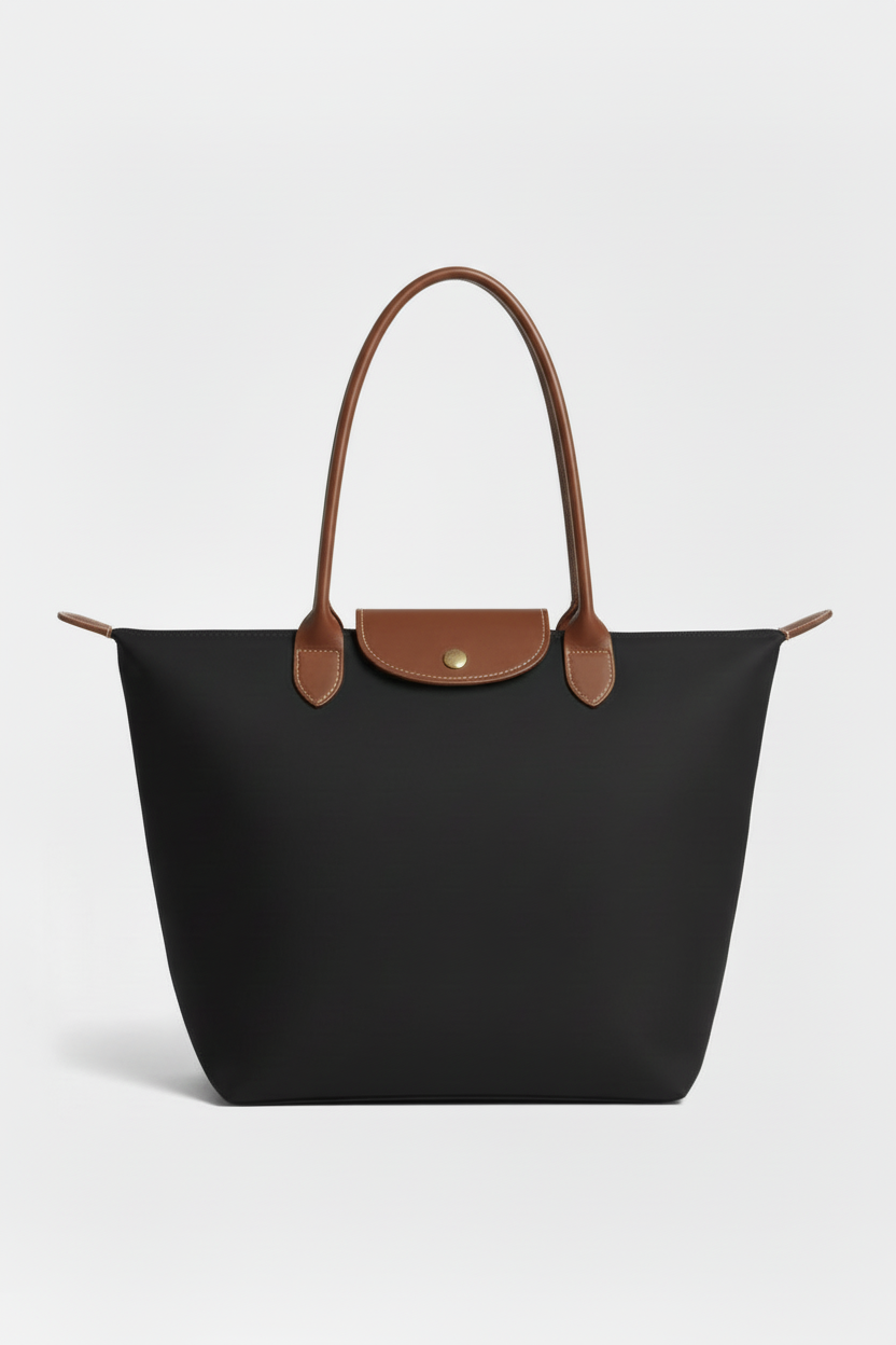 Handtas Dames | Ruim Model met Meerdere Vakken - Zwart 1,0