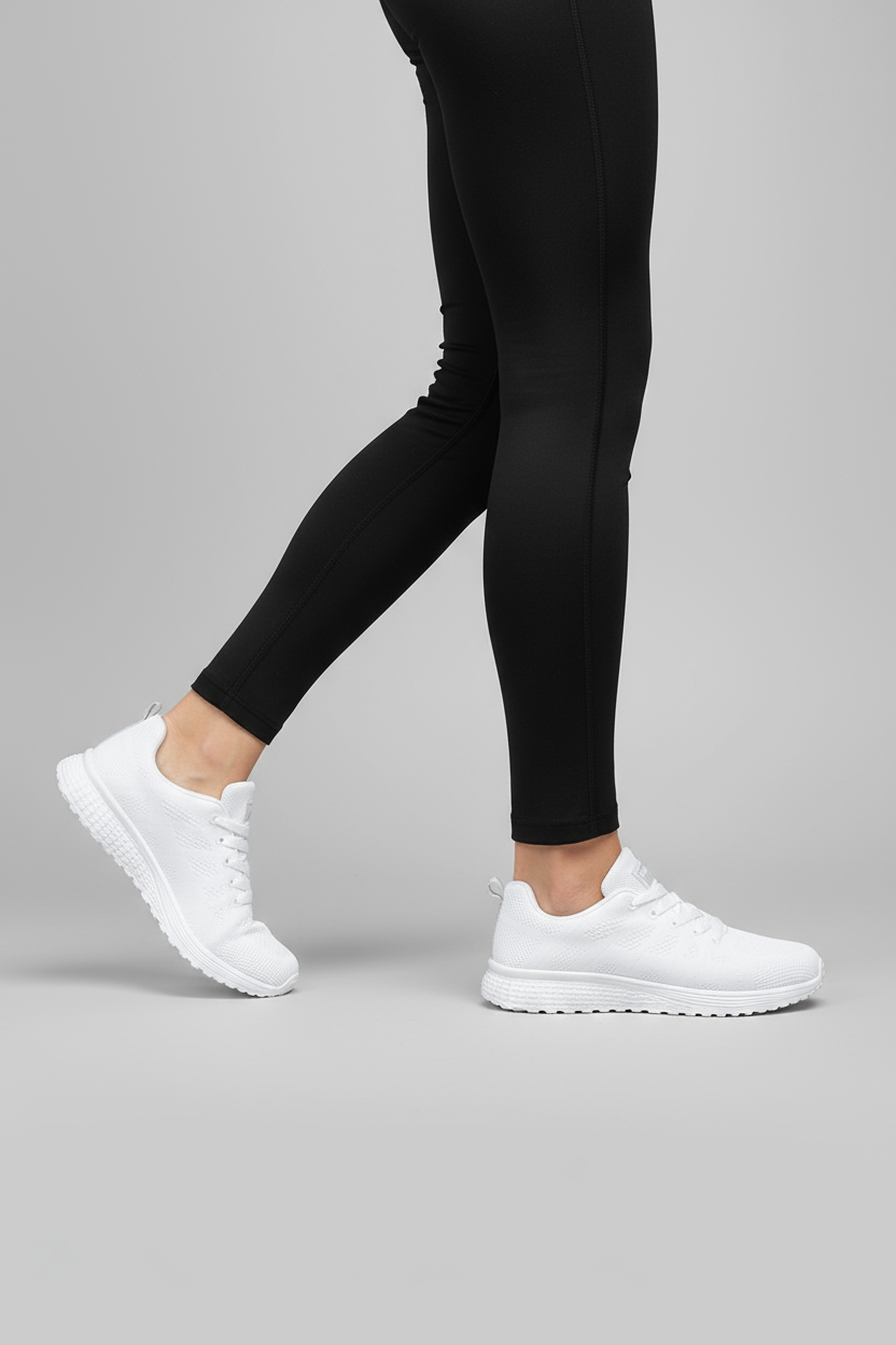 Sneakers Dames | Sportschoenen met Soepele Zool - Wit 2.0