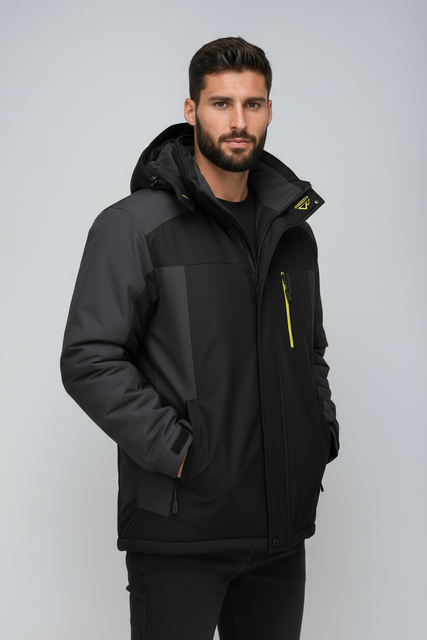 Winterjas Heren | Waterafstotend met Capuchon - Antraciet 2.0