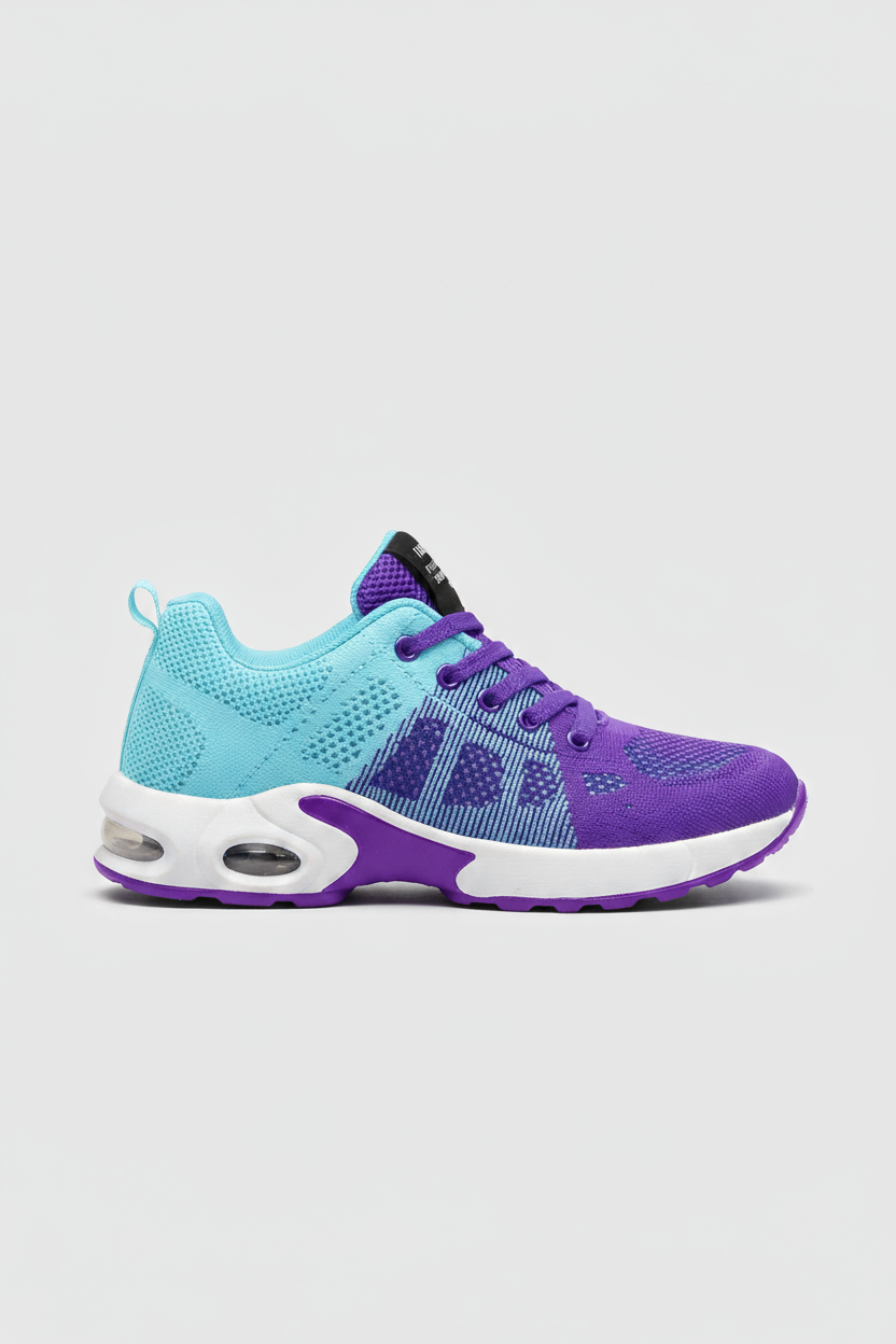 Dames Sneakers | Orthopedisch & Stevige Zool - Lichtblauw/Paars