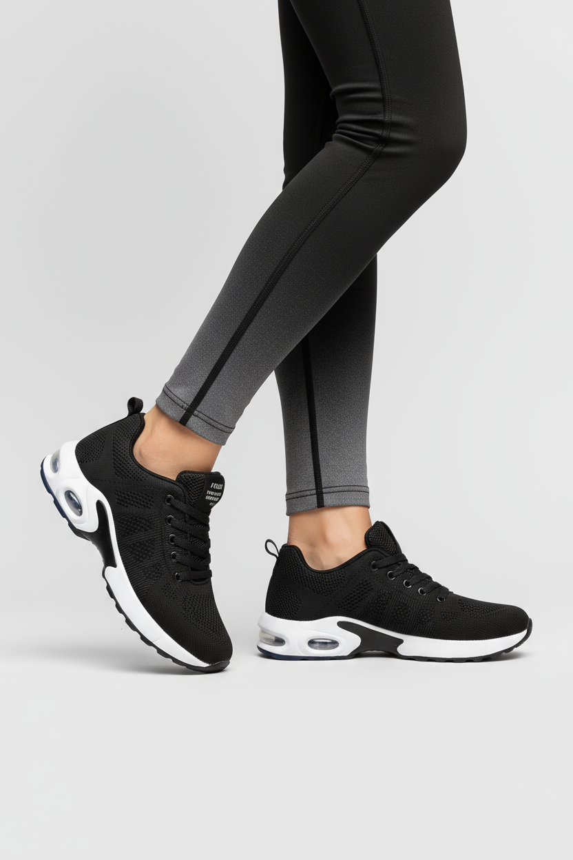 Dames Sneakers | Orthopedisch & Stevige Zool - Zwart 2.0