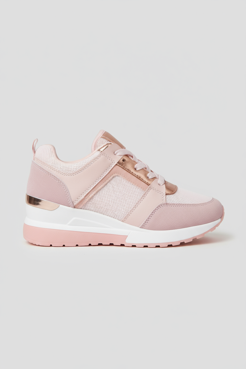 Dames Sneakers | Orthopedisch Verhoogde Zool - Roze