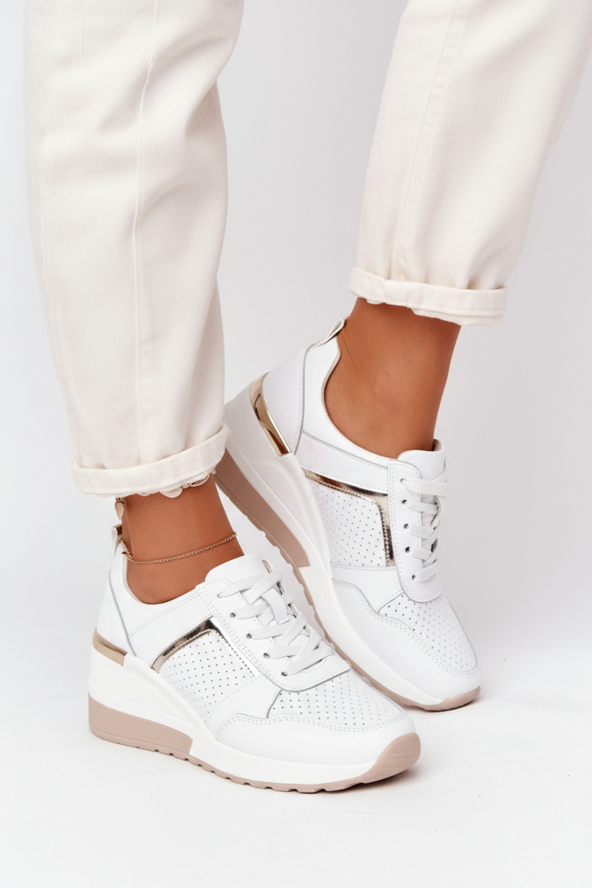 Dames Sneakers | Orthopedisch Verhoogde Zool - Wit 2.0