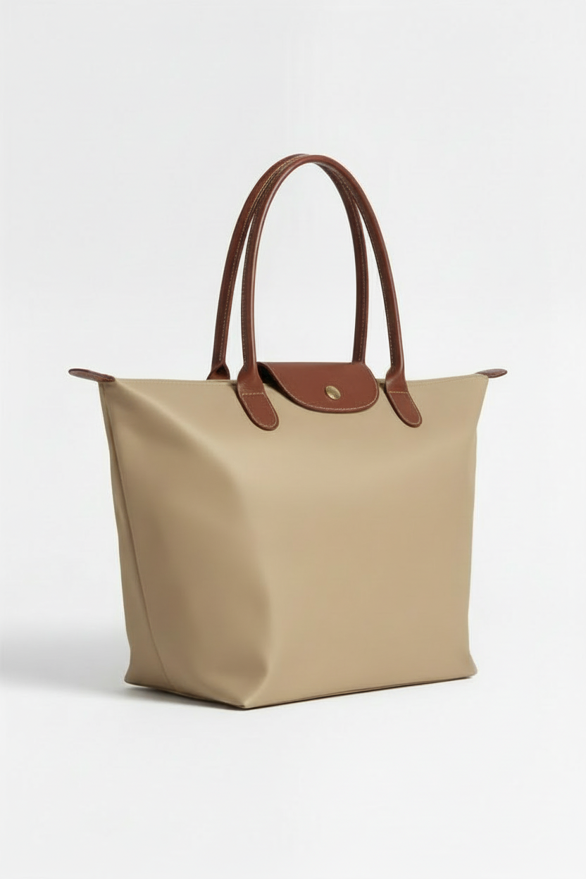 Handtas Dames | Ruim Model met Meerdere Vakken - Beige 2,0
