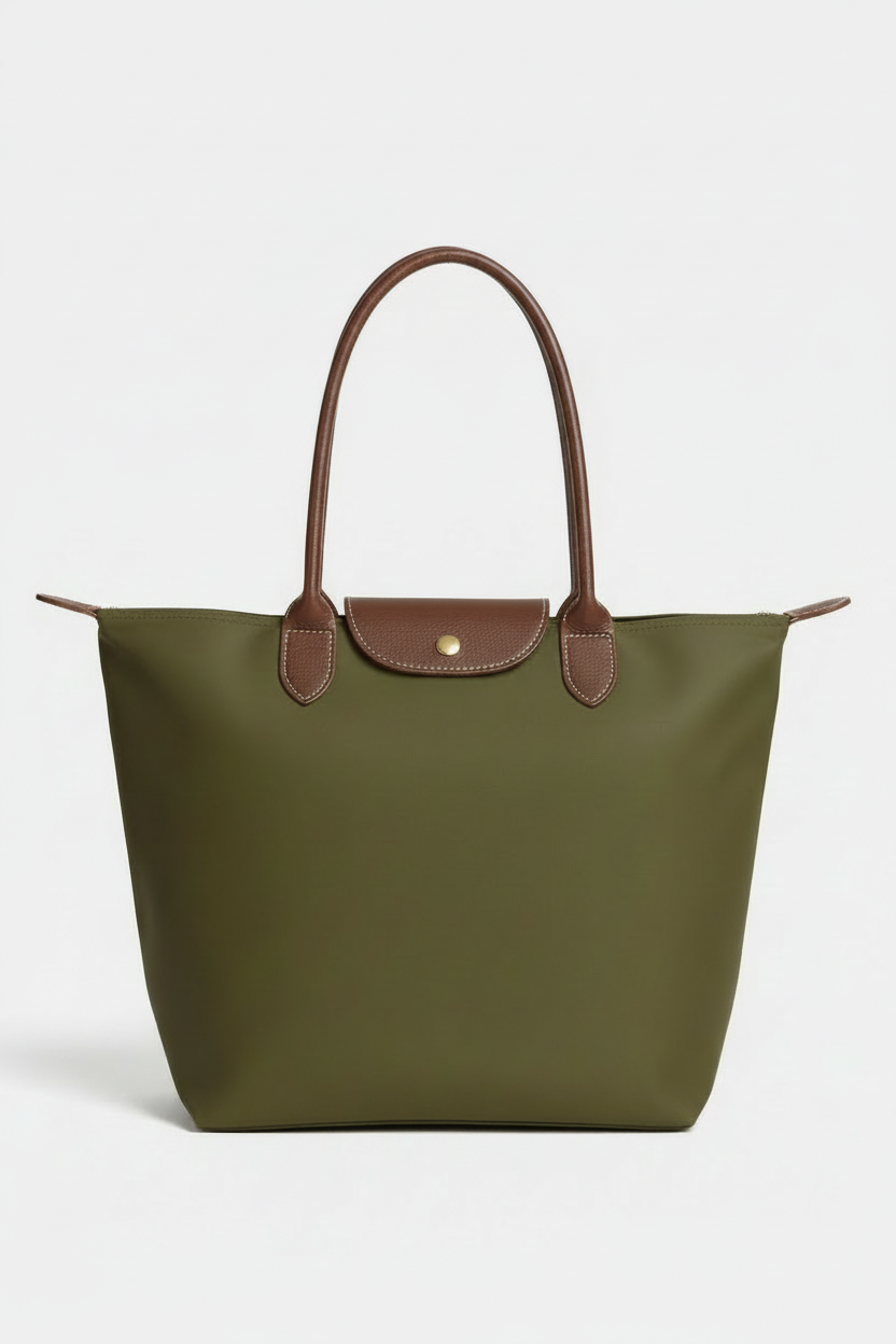 Handtas Dames | Ruim Model met Meerdere Vakken - Donkergroen 1-0