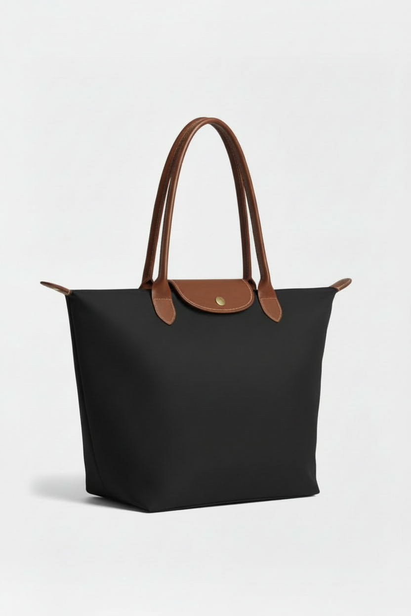 Handtas Dames | Ruim Model met Meerdere Vakken - Zwart 2,0