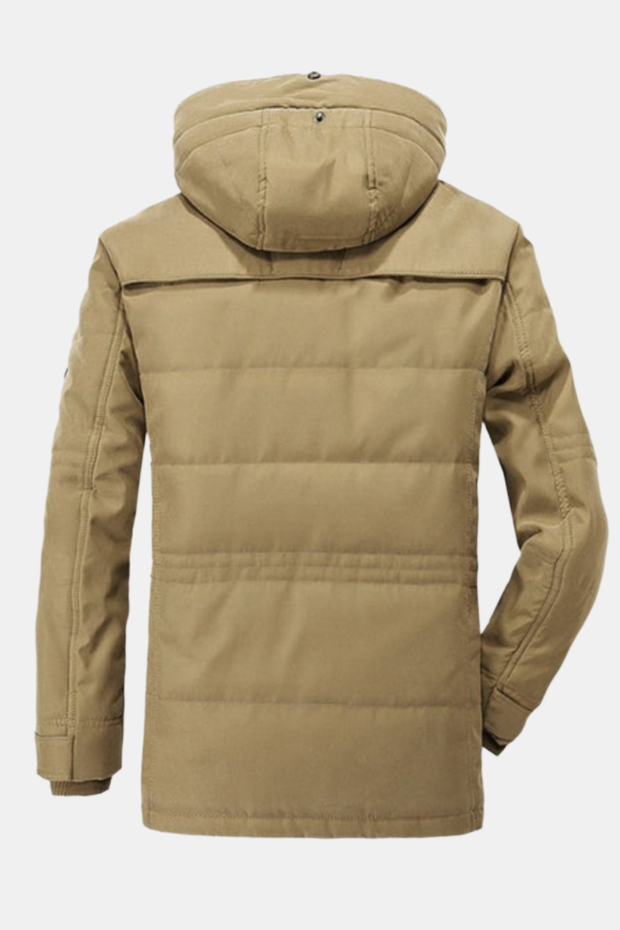 Winterjas Heren | Parka met Afneembare Capuchon - Khaki 7.0